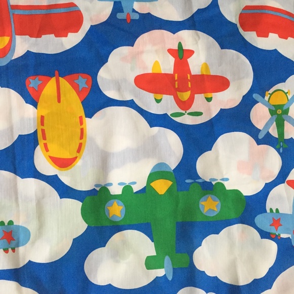 Vintage Other - Vintage Airplane Fitted Twin Sheet Kids Boy Girl
